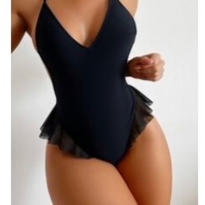 Sexy Black one piece swimsuit/ lingerie
